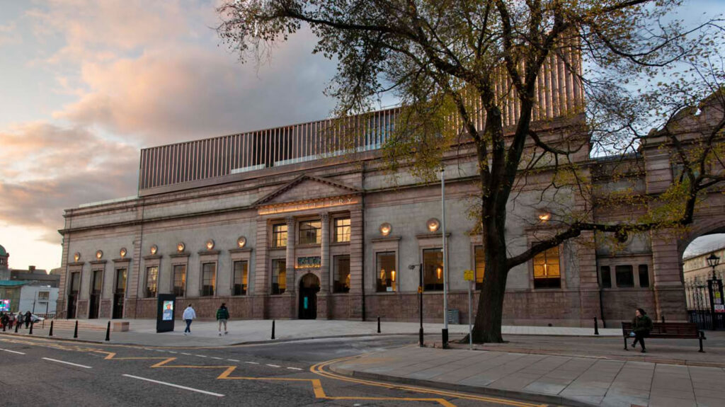Outside Aberdeen Art Gallery