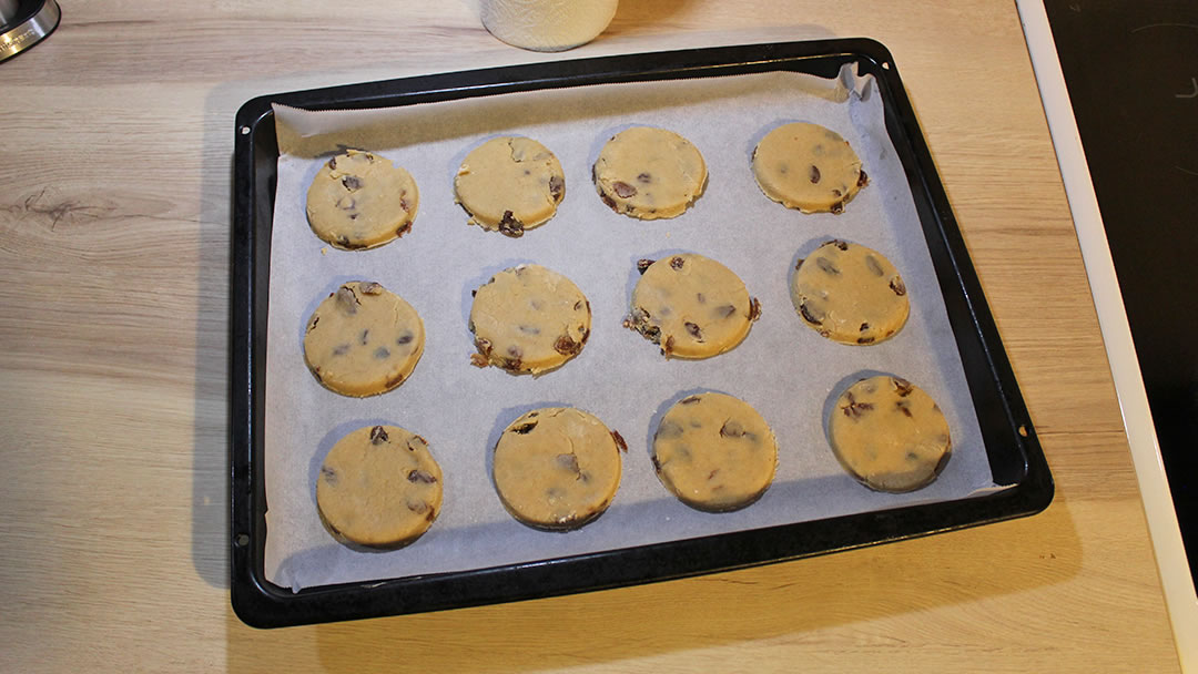Birsay Biscuits, ready to bake - we made 2 trays of 12