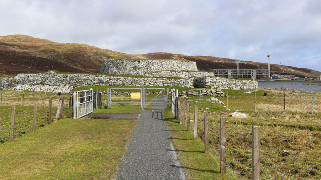 Clickimin broch on the outskirts of Lerwick, Shetland