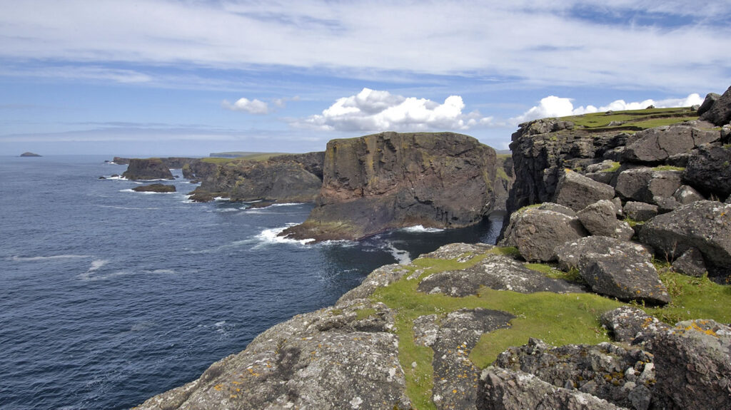 Eshaness cliffs in Shetland