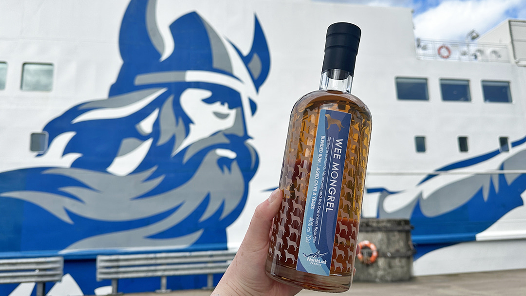 Exclusive Little Brown Dog Spirits rum for NorthLink Ferries