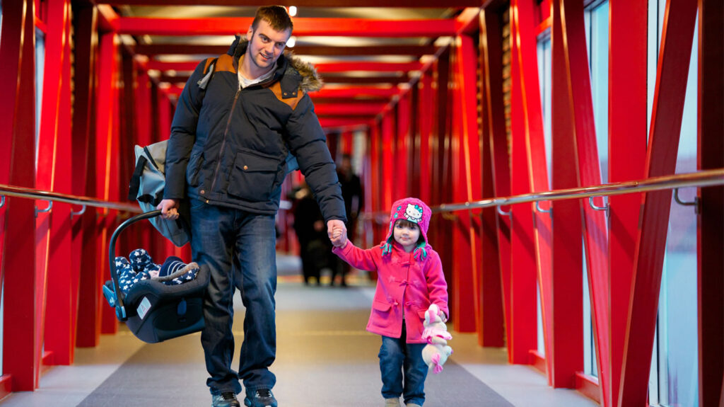 Family and friends arriving in Shetland with NorthLink Ferries