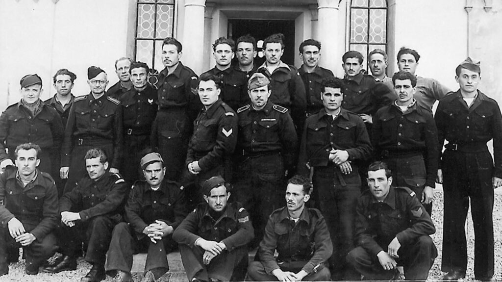 Italian Prisoners of War in Orkney outside the Italian Chapel
