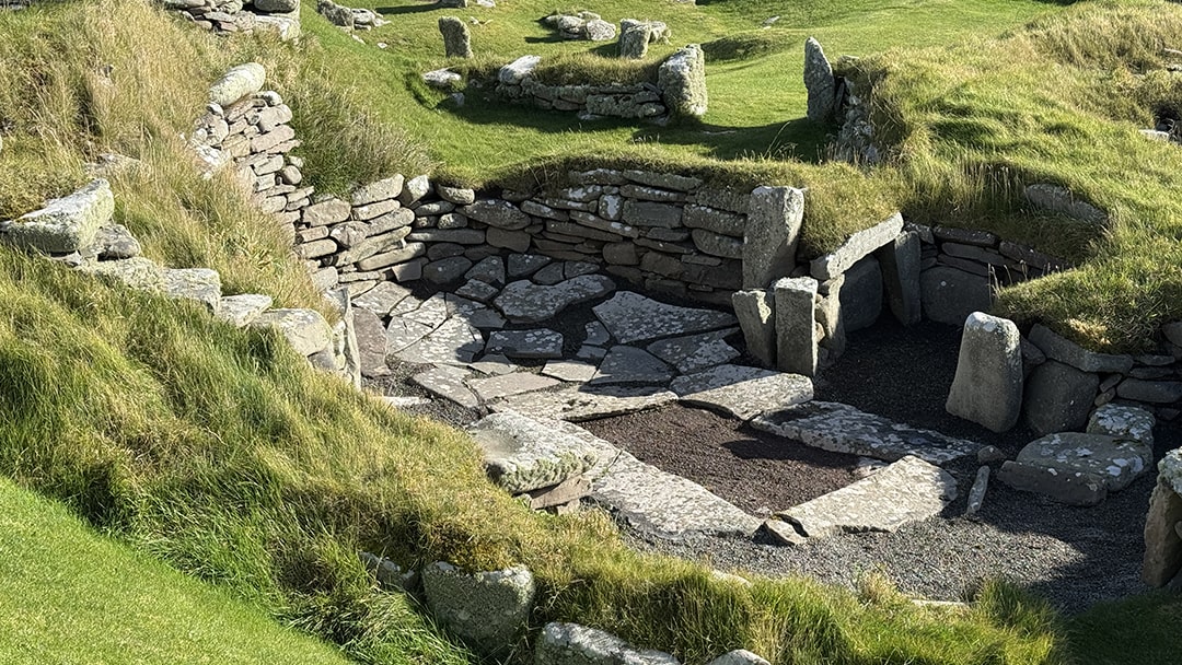 Ruins of buildings at Jarlshof, Shetland