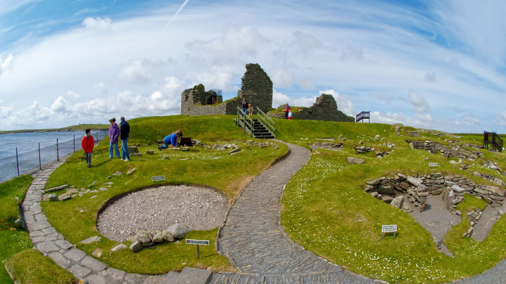 Jarlshof, a multi period site in the south of Shetland