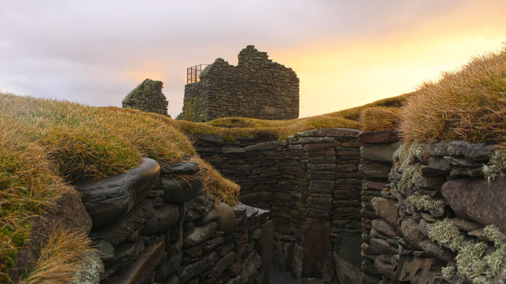Jarlshof in the South Mainland of Shetland