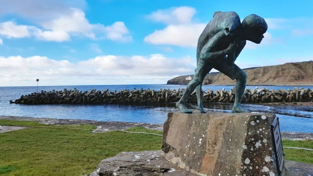 Kenn and the salmon from Neil M. Gunn's Novel, Highland River