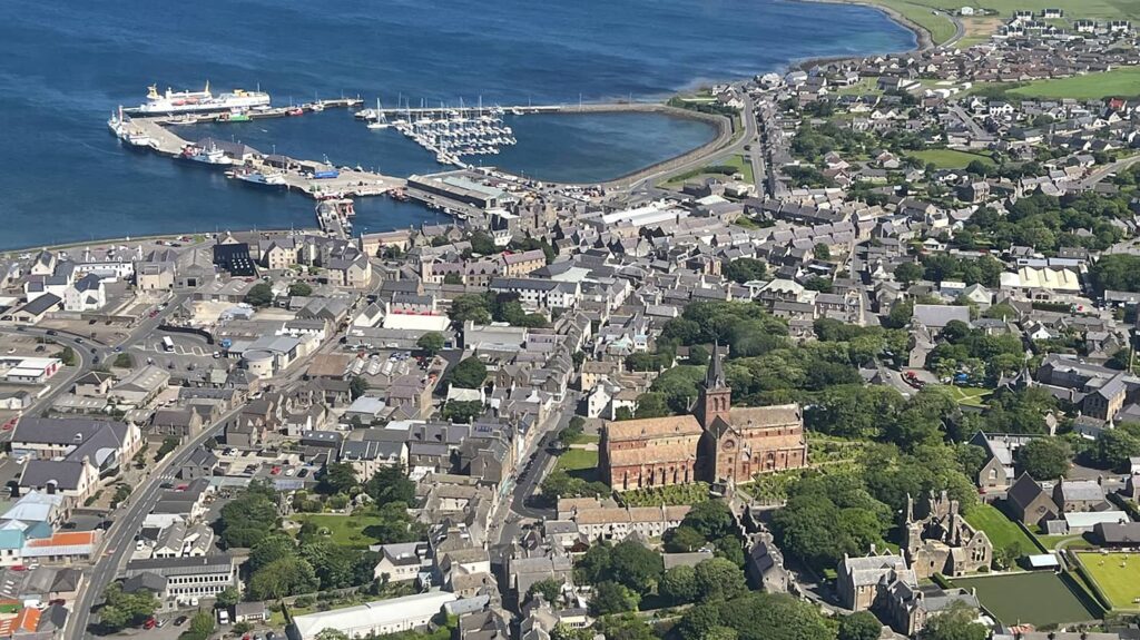 Kirkwall, as seen from above
