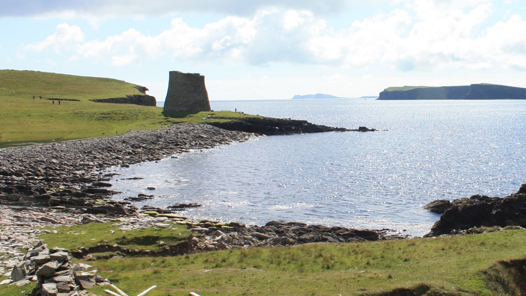 Mousa Broch on the island of Mousa, Shetland