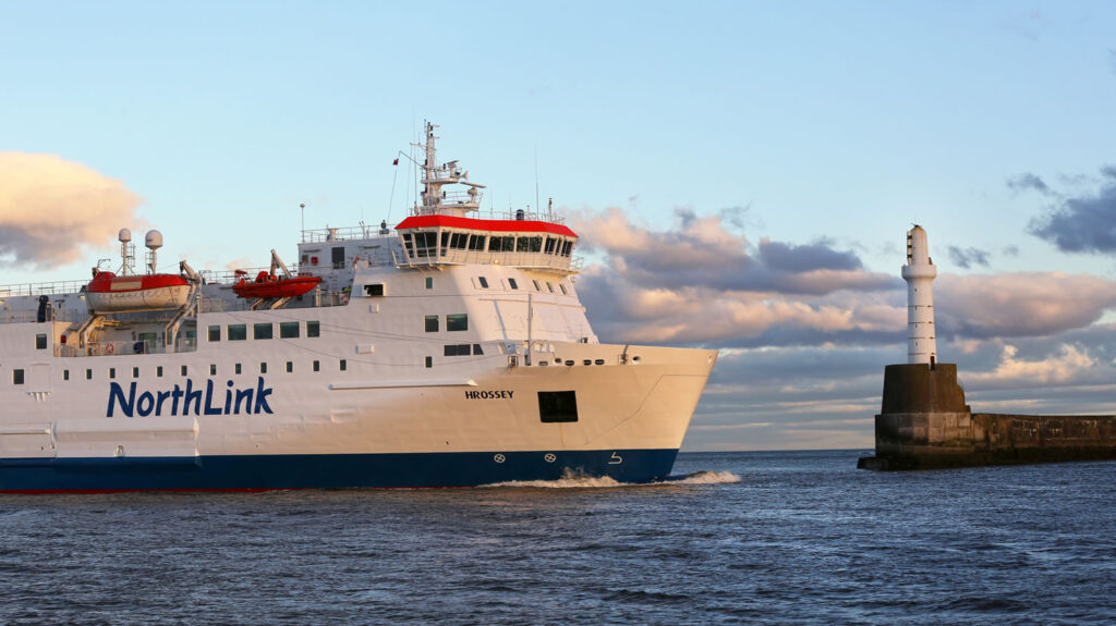 MV Hrossey in Aberdeen Harbour