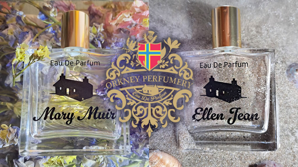 Bottles from Orkney Perfumery