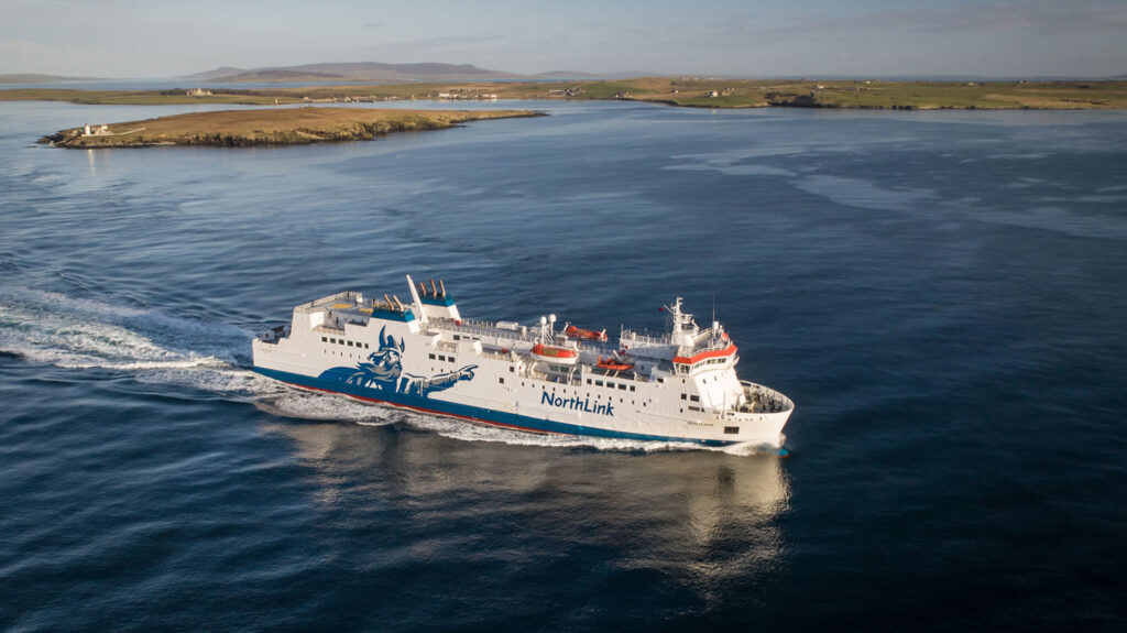 Sailing from Orkney to Shetland