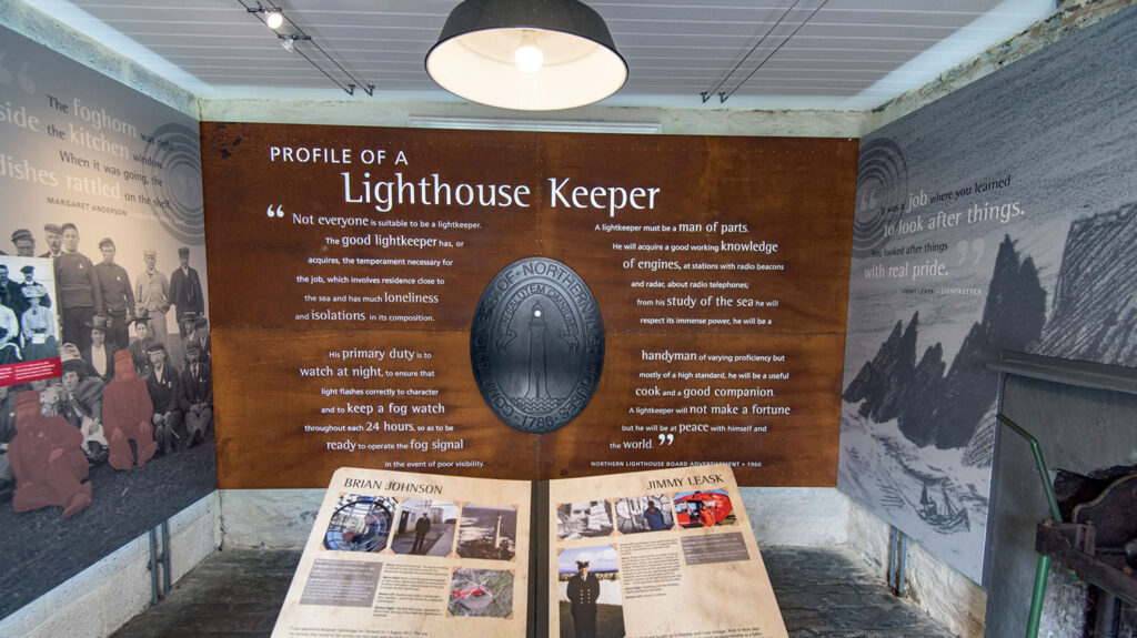 Sumburgh Head Visitor Centre - the history of the lightkeepers