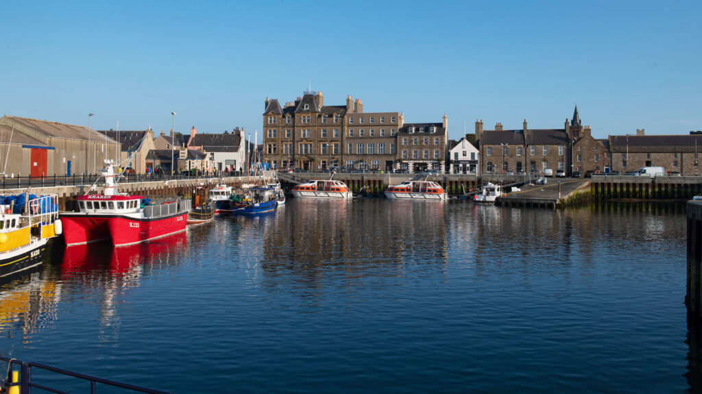 The basin Kirkwall harbour in Orkney