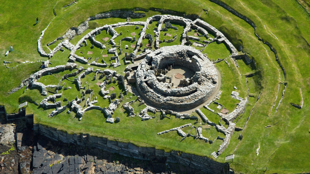 The Broch of Gurness in Orkney