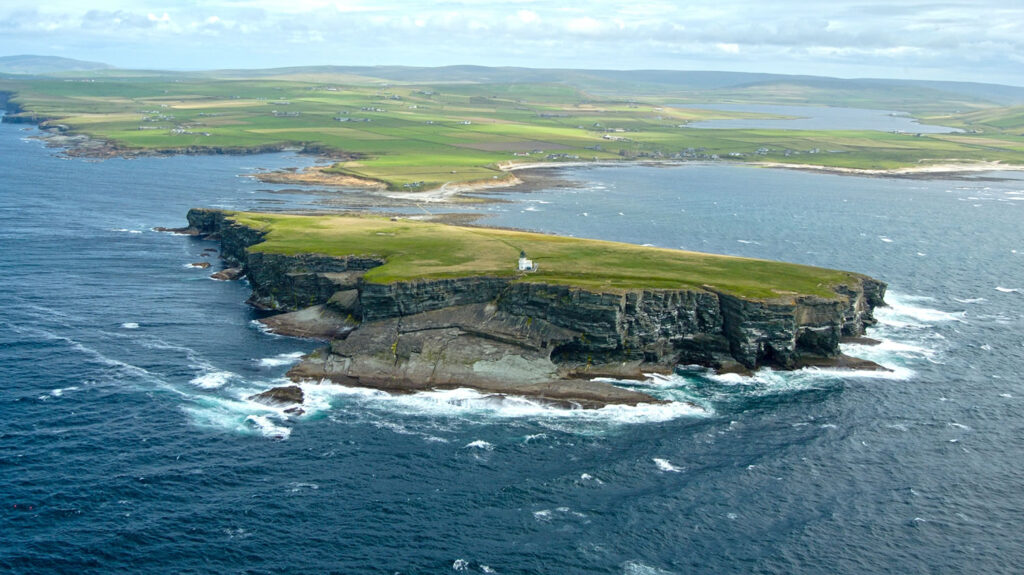 The Brough of Birsay, a tidal island in Orkney