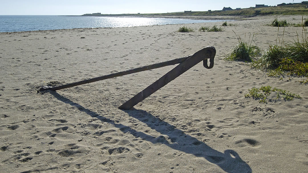 The Carron buried in the sand