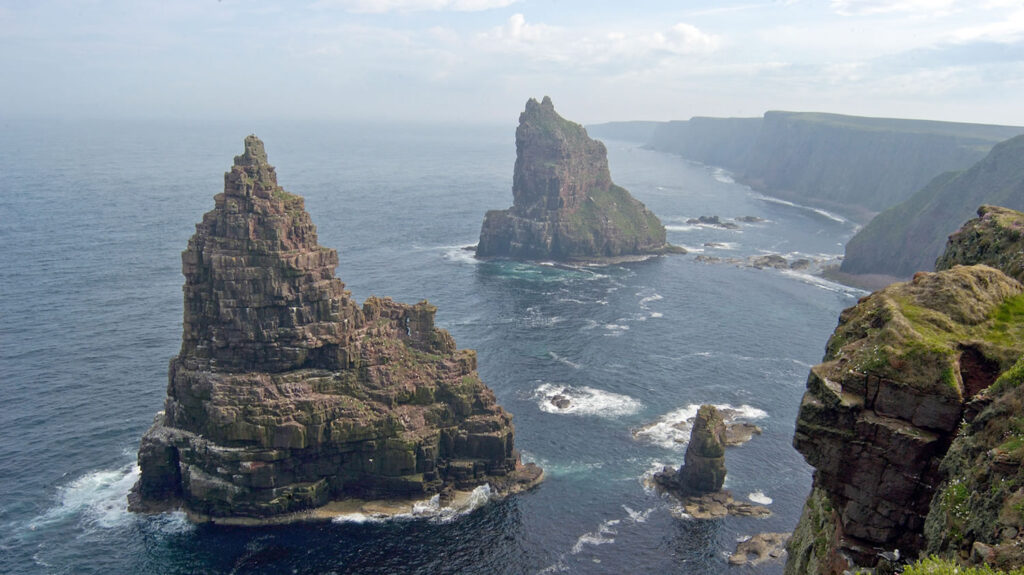 The Duncansby stacks in Caithness