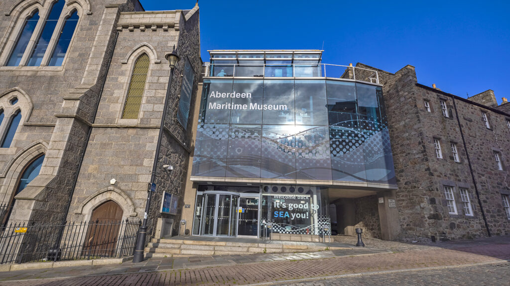 The exterior of the Aberdeen Maritime Museum