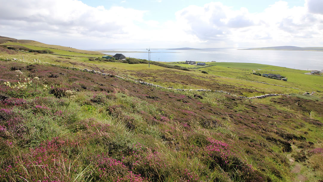 The hill walk to the Knowe of Yarso in Rousay