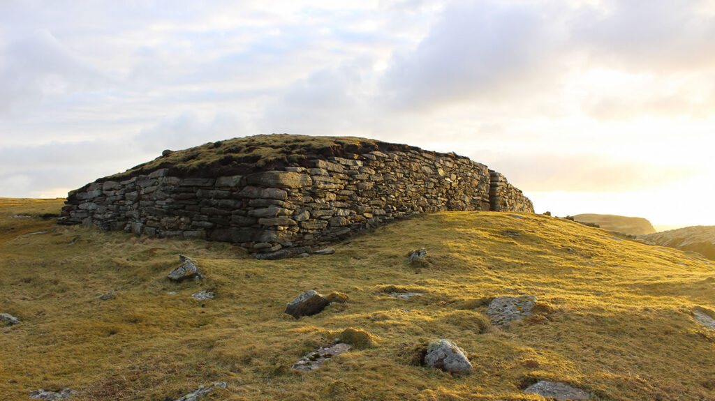 The Ness of Burgi in the South Mainland of Shetland