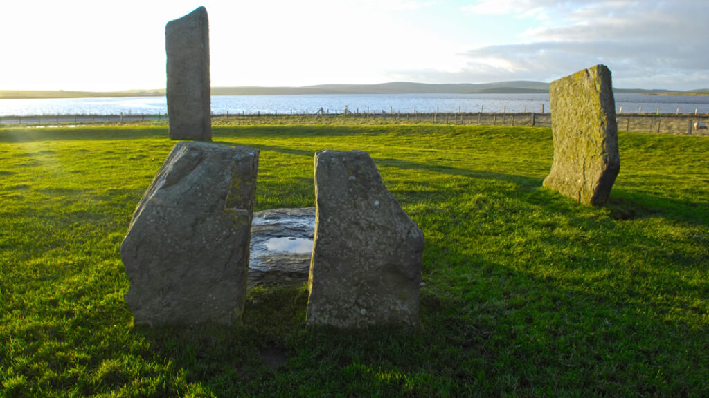 The Standing Stones of Stenness were built 5,000 years ago