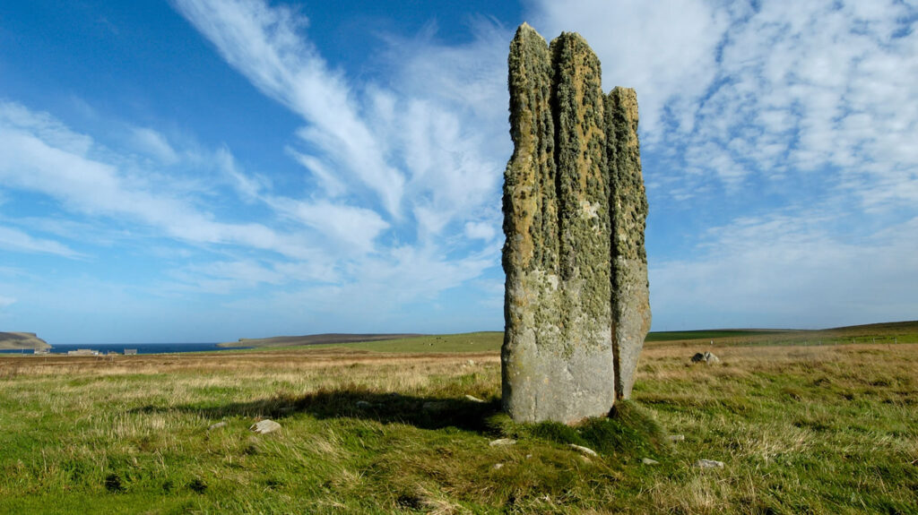 The Stone of Setter on the island of Eday Orkney