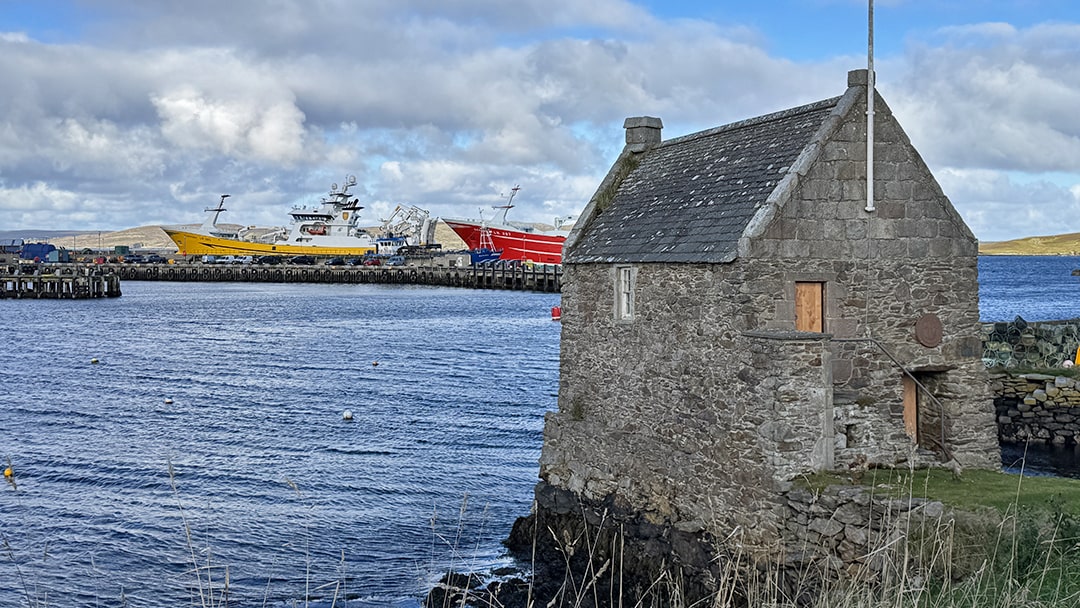 The Whalsay Hanseatic Booth exterior