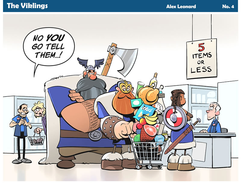 Vikling cartoon strip number 4