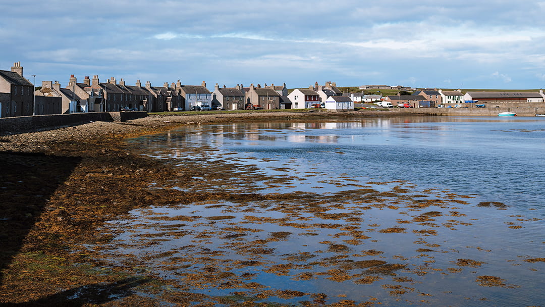 Whitehall village in Stronsay, Orkney