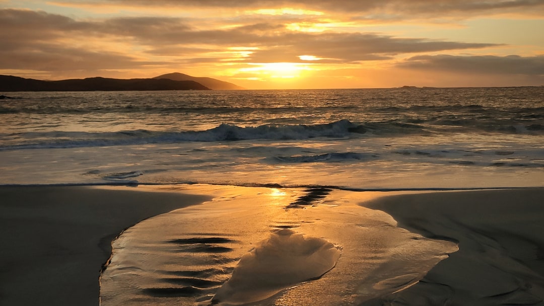 Winter afternoon sunset, Shetland